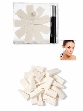 AVON COSMETIC WEDGES & APPLICATOR KIT - WHITE (NEW WITH TAG)
